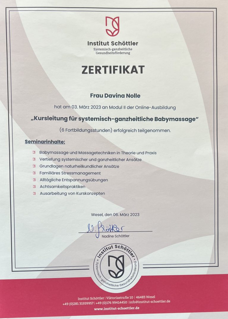 Babymassage Modul 2 768x1075